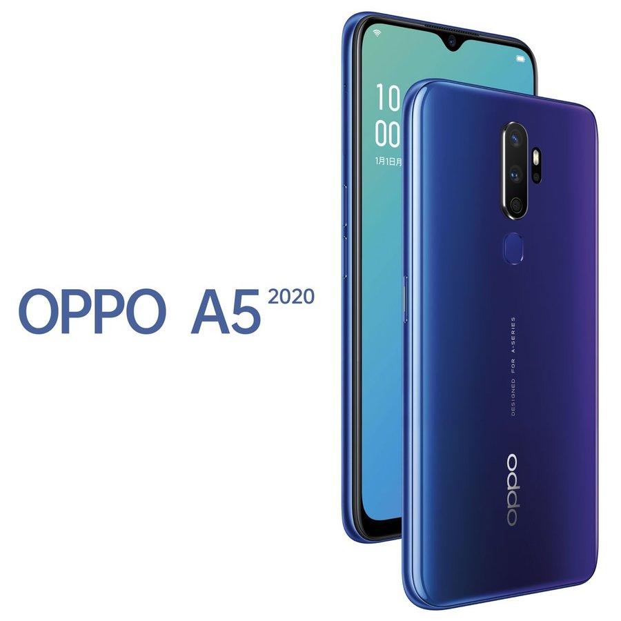 オマケ付き）OPPO A5 2020 版 64GB ブルー CPH1943スマートフォン携帯